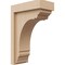 Ekena Millwork 4"W x 8"D x 12"H Classic Warren Rough Cedar Woodgrain TimberThane Corbel, Primed Tan CORUR04X08X12WARRCPR - alternate 1